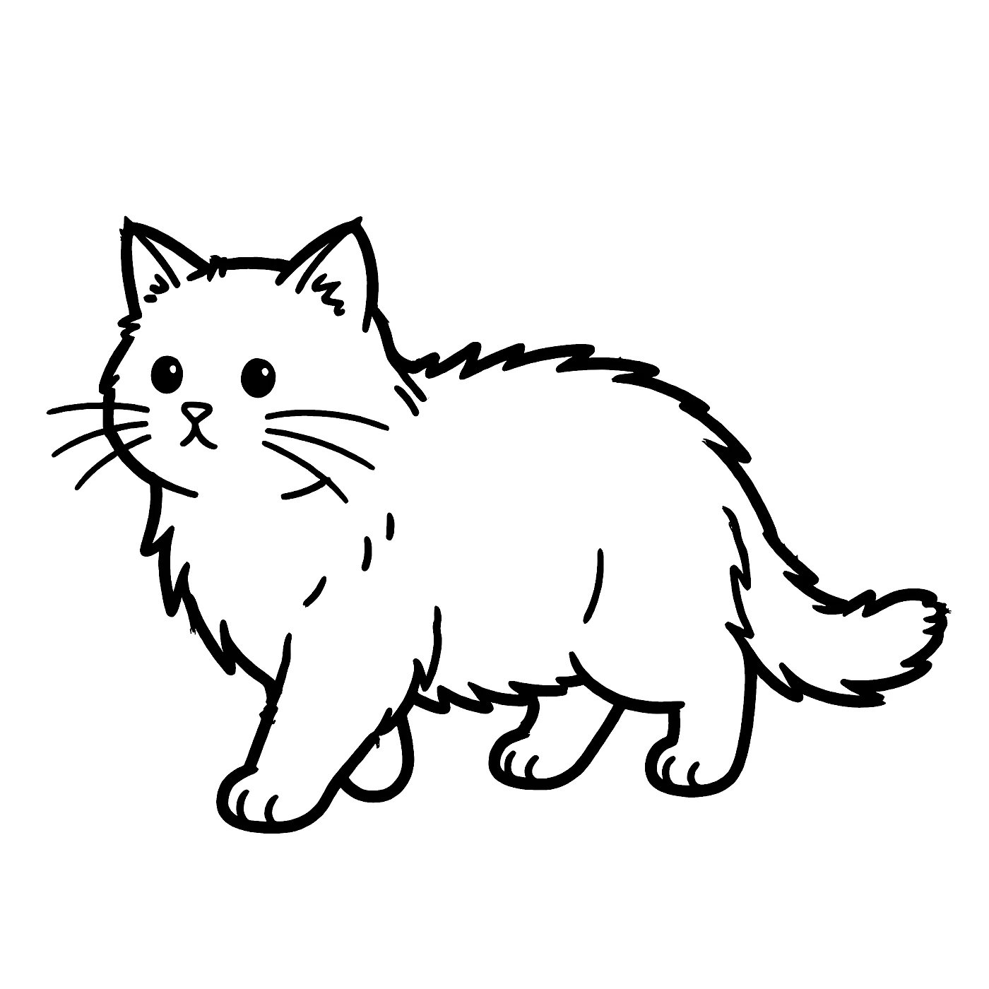 Раскраски: Кот